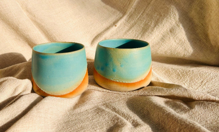 Tasse turquoise redonda - Charlottetrehel.com